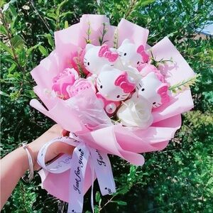 Hello kitty bouquet, Graduation bouquet, Hello Kitty flowers. Graduation gift
